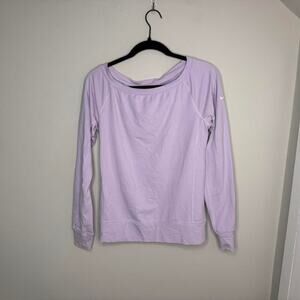 Lavender Nike Dri fit crewneck longsleeve XS
